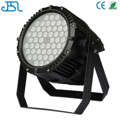 Guangzhou Jin E IP65 waterproof outdoor DMX512 54x3W RGBW led par 64 can stage light